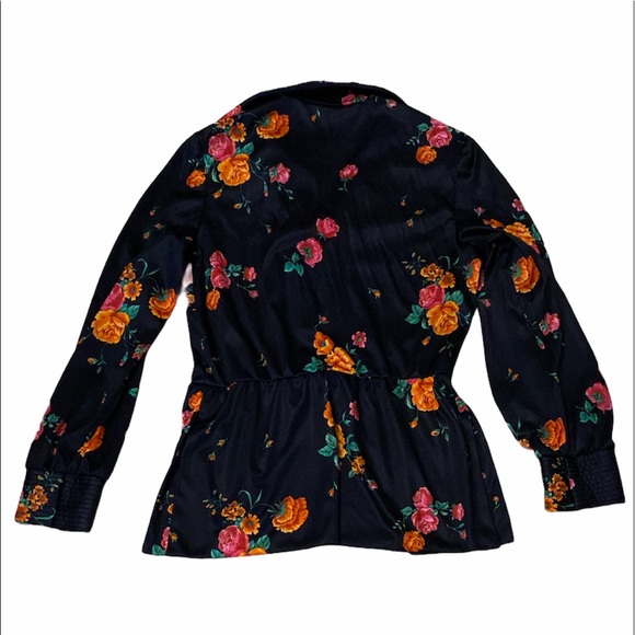 Vintage Floral Button Down Blouse - Picture 6 of 8